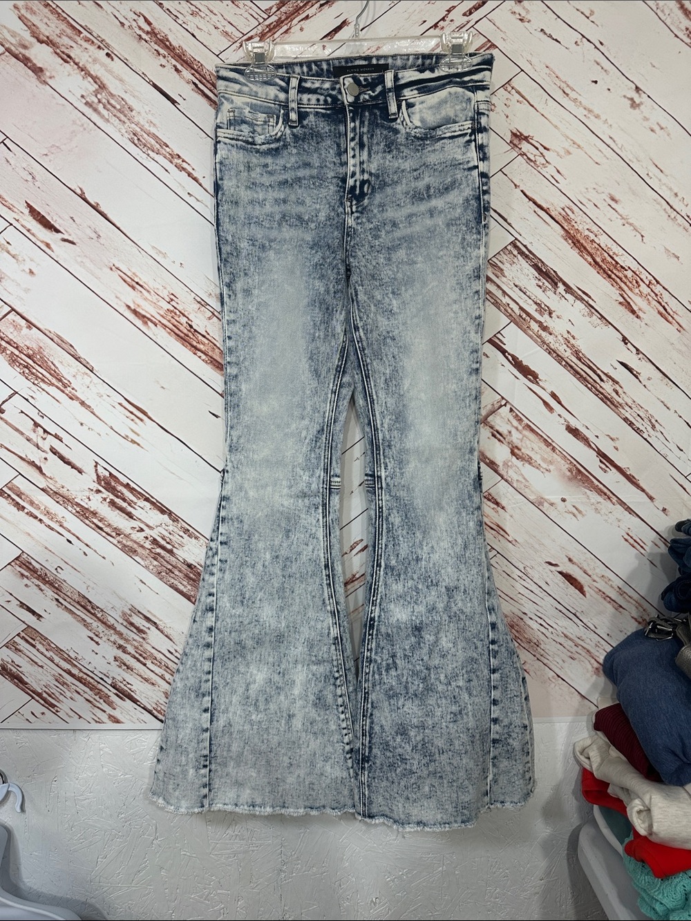 Flying monkey Washed Light Blue Flare Jeans